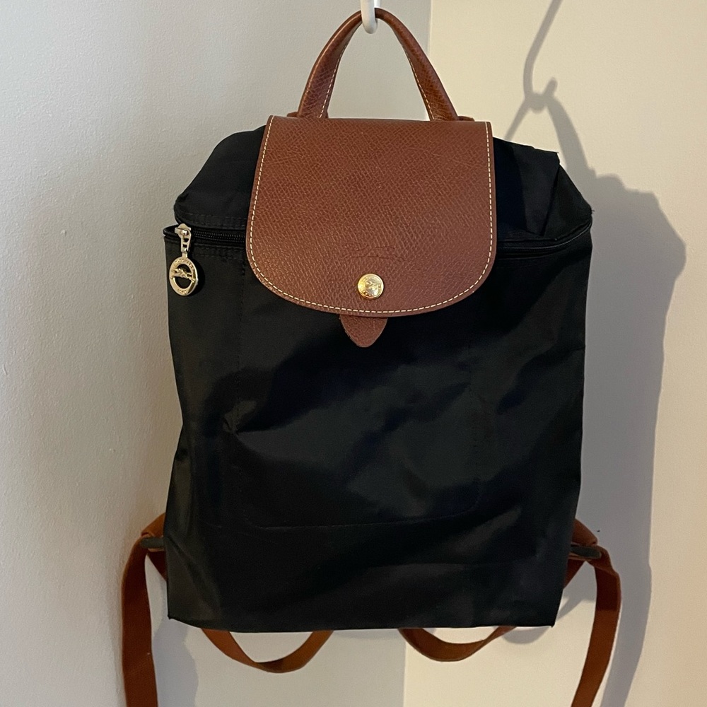 Longchamp Le Pliage Backpack in Black